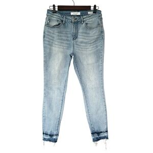 Judy Blue Skinny Fit Raw Bleached Hem 9/29